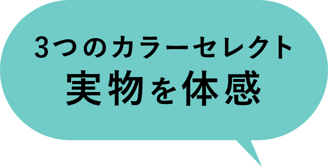 3つのカラーセレクト実物を体感