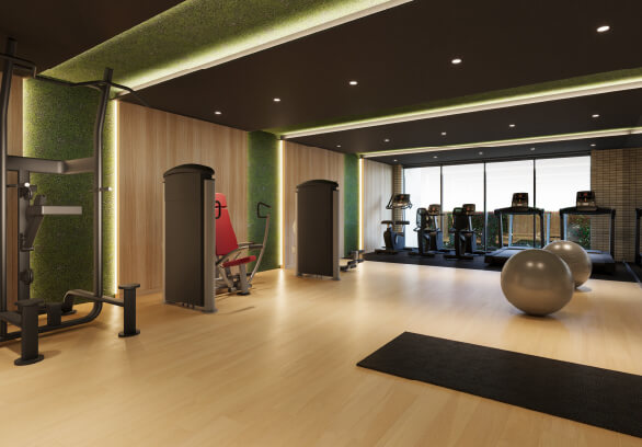 フィットネスルーム完成予想CG