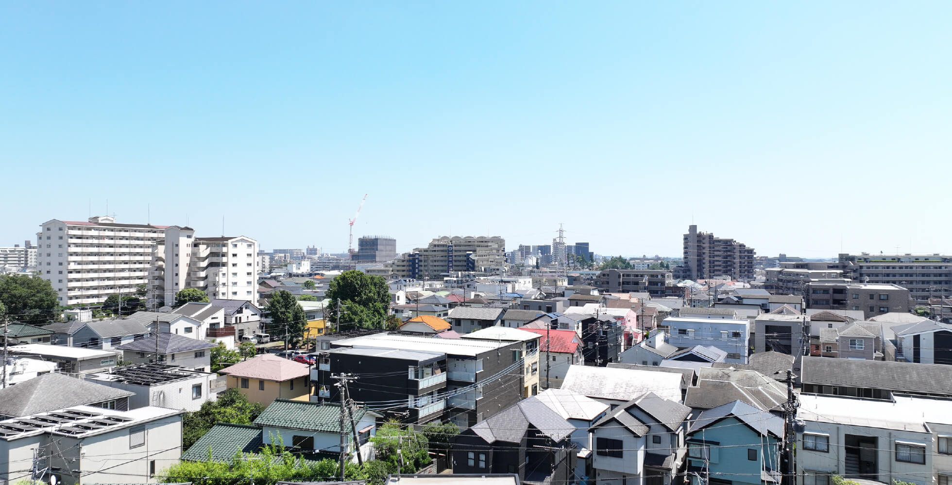 現地7階相当の高さからの眺望