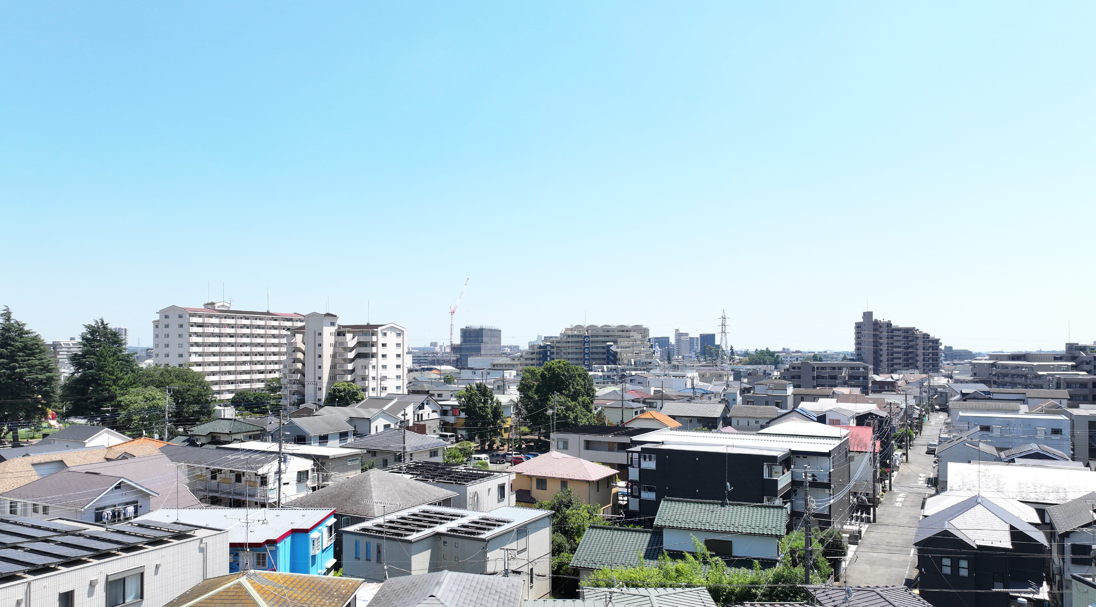 現地7階相当の高さからの眺望