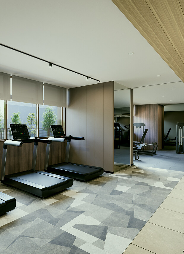 フィットネスルーム完成予想CG