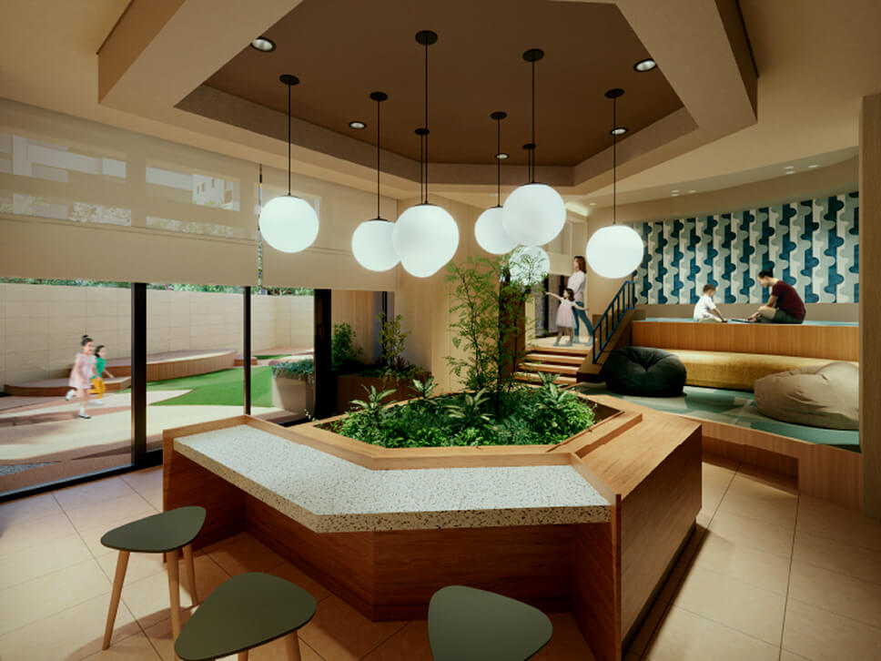 プレイラウンジ完成予想CG