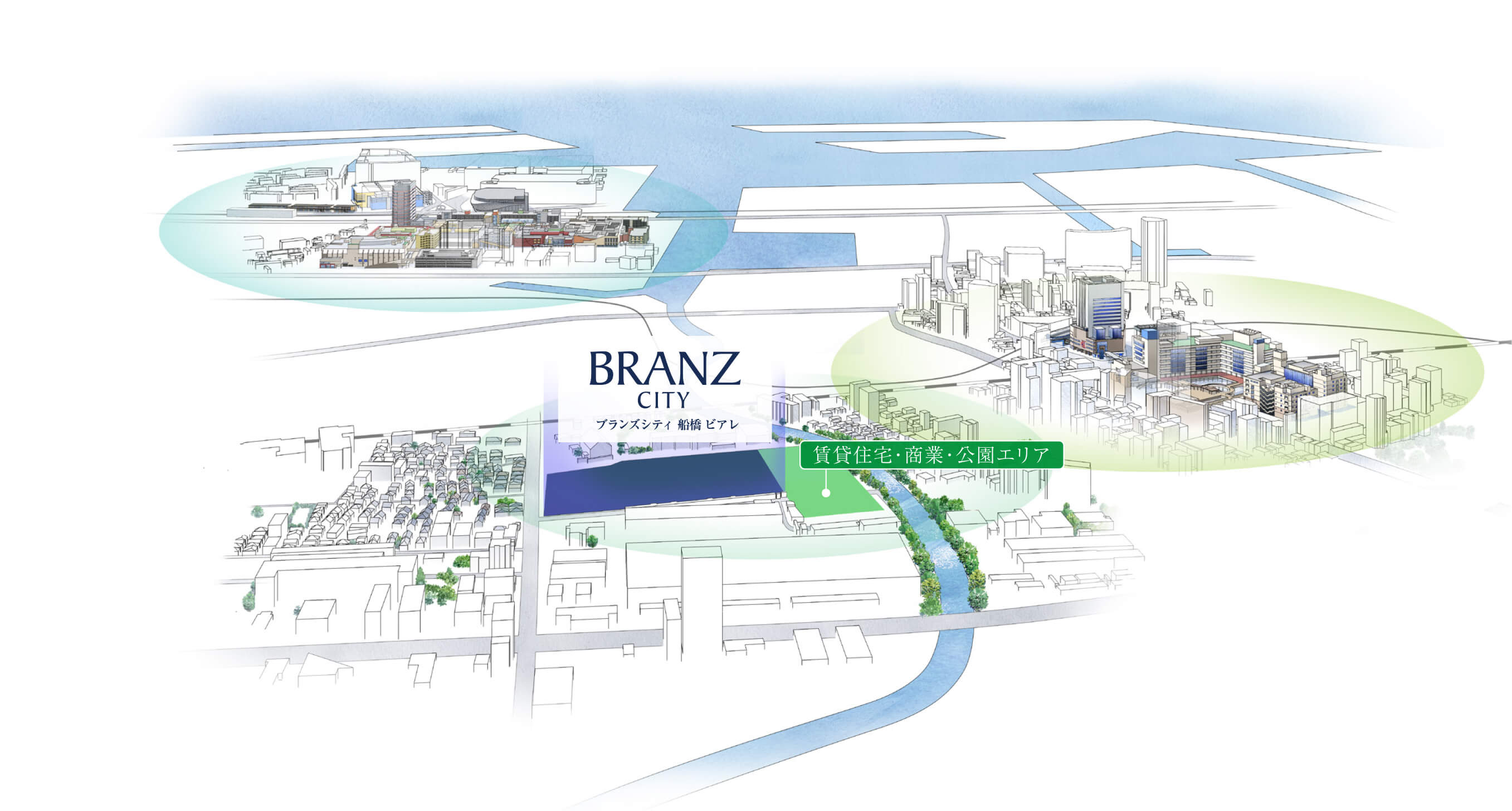 エリア概念図イラスト