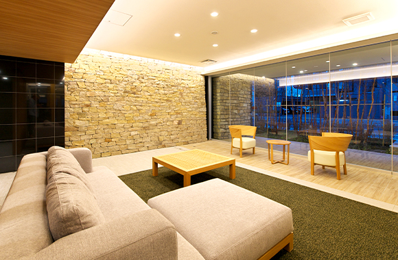 ブランズ豊平学園前のエントランス