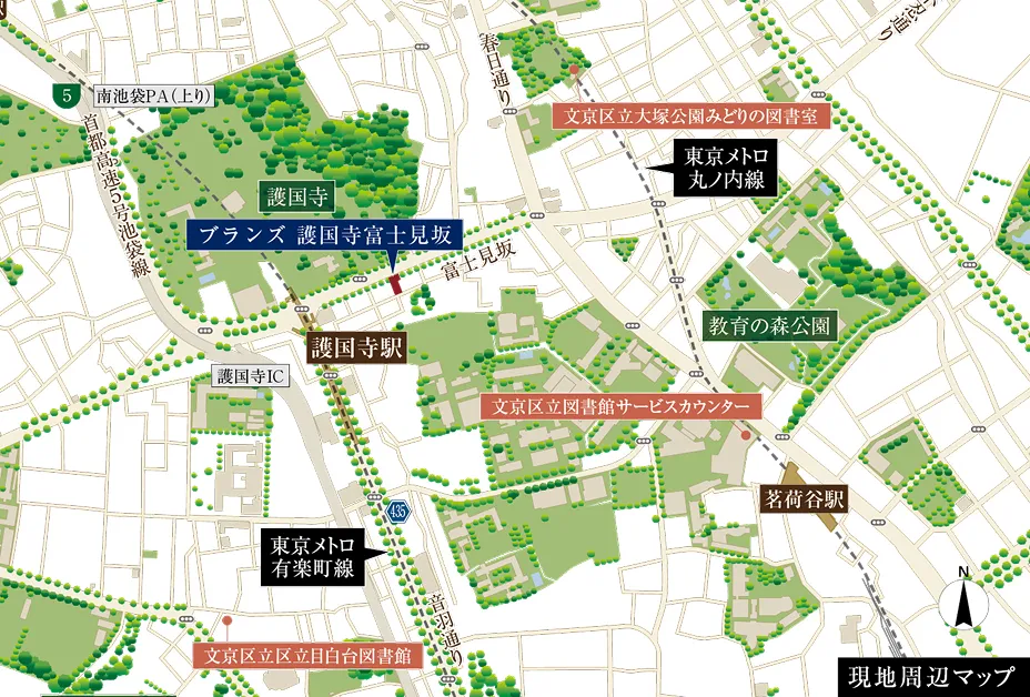 現地周辺マップ