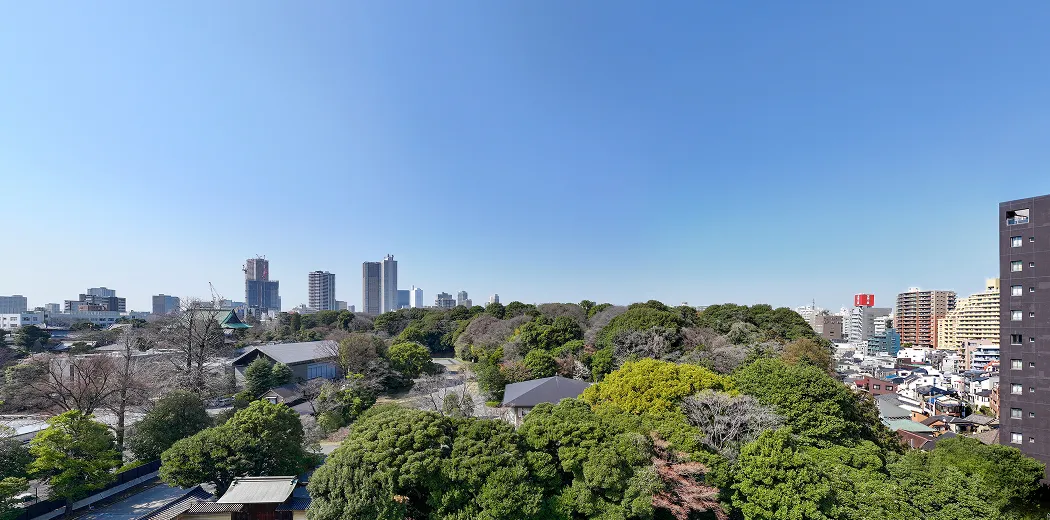 北側眺望写真（護国寺方面/10階相当）