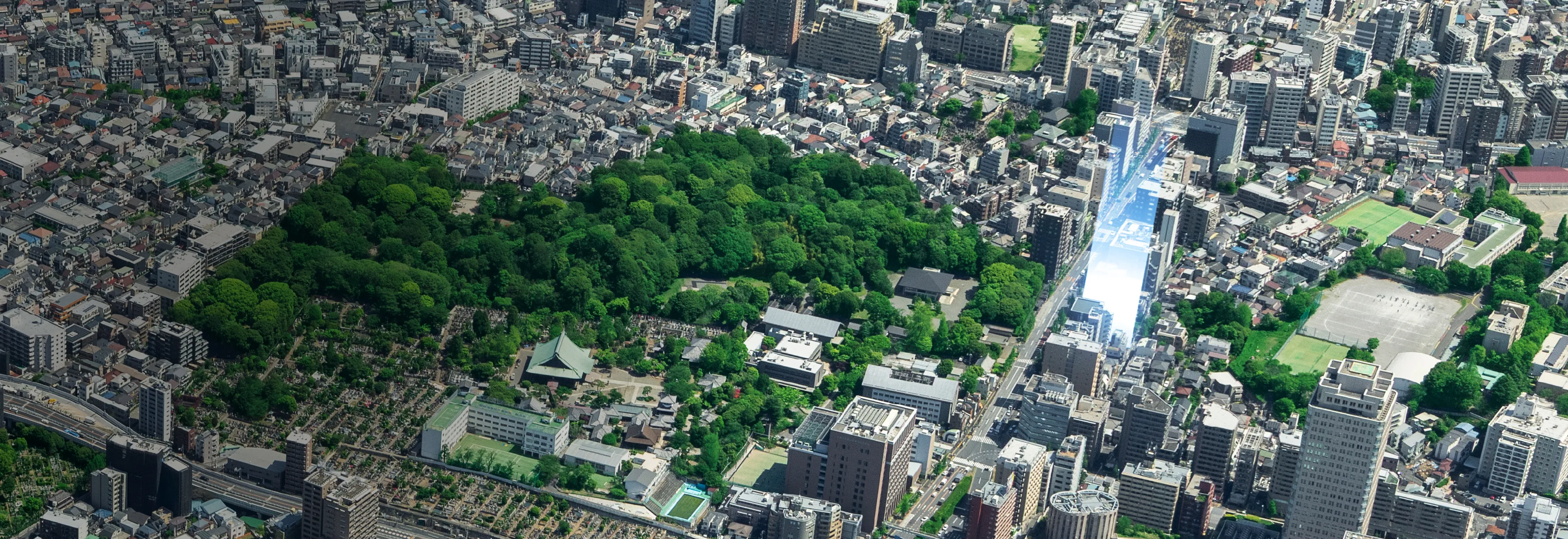 現地周辺航空写真