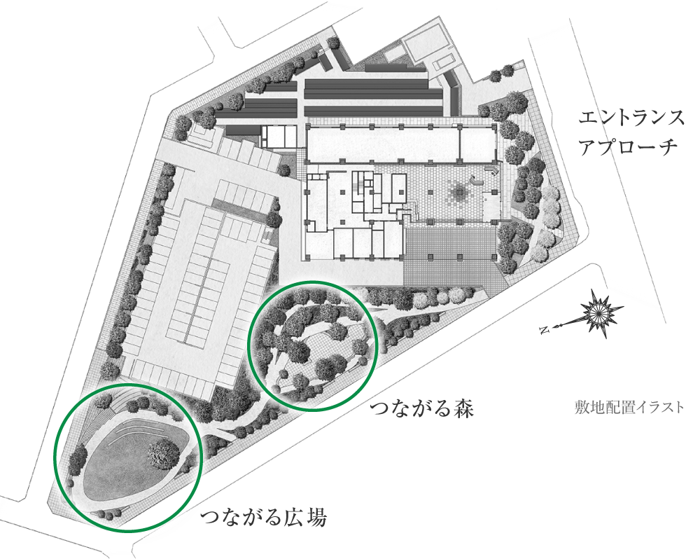 敷地配置イラスト
