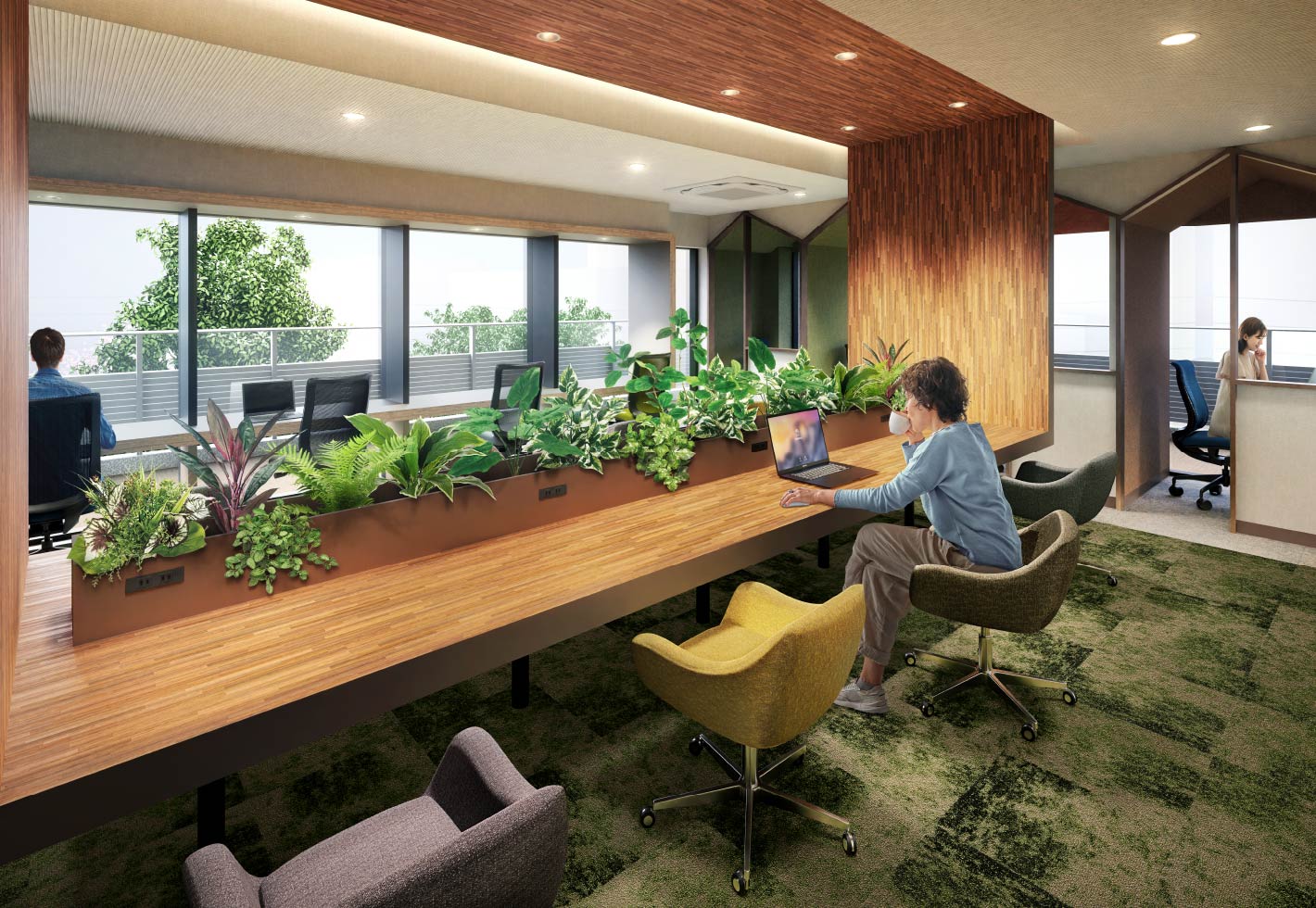 コワーキング・ラウンジ完成予想CG