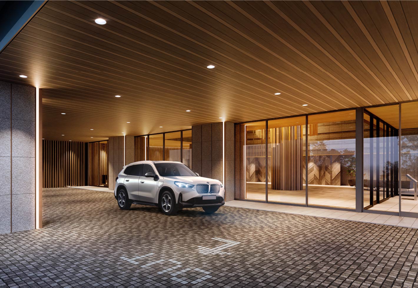 エントランス車寄せ完成予想CG