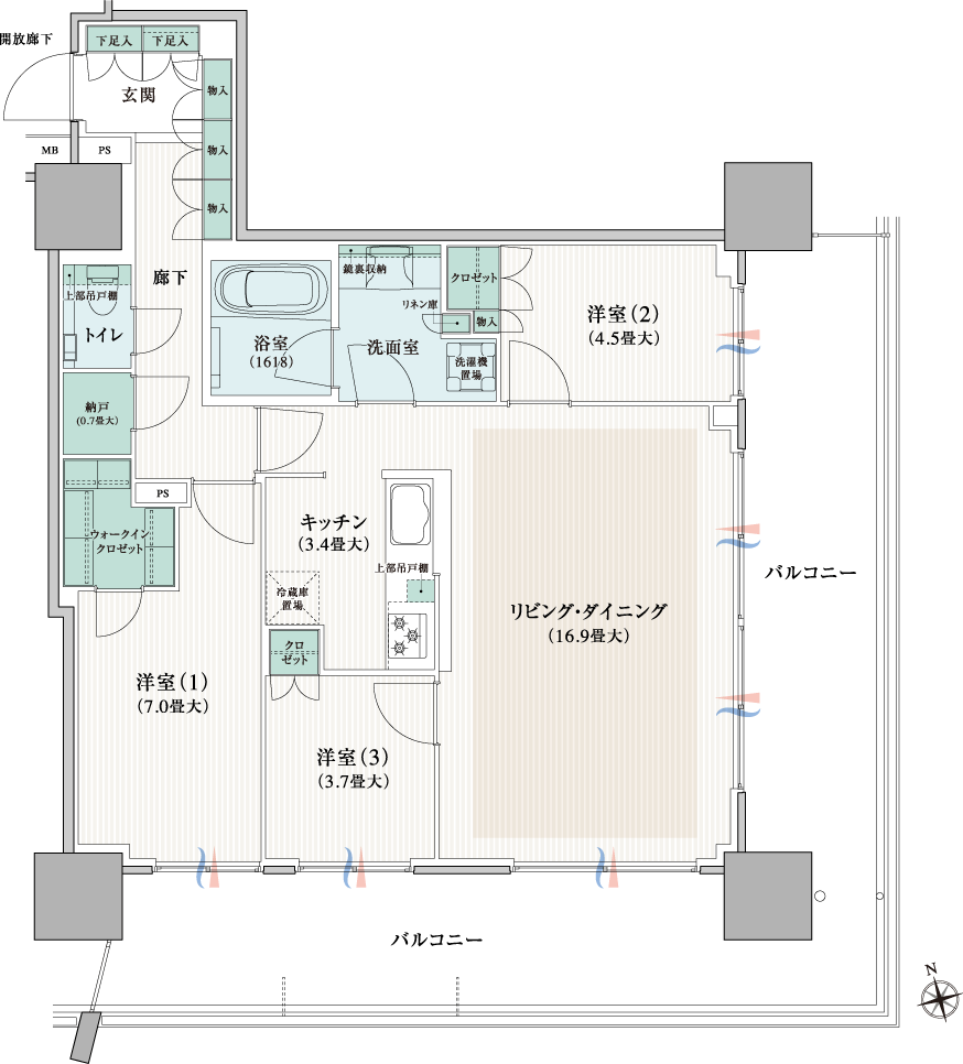 80Btype間取り図