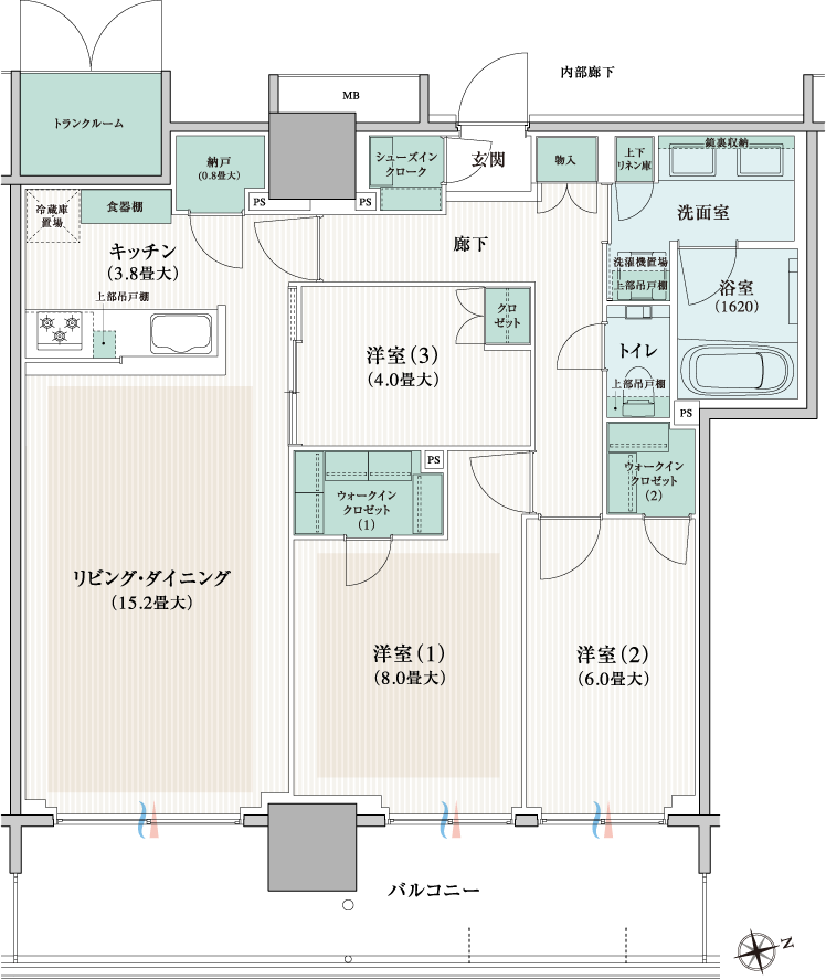 85Attype間取り図