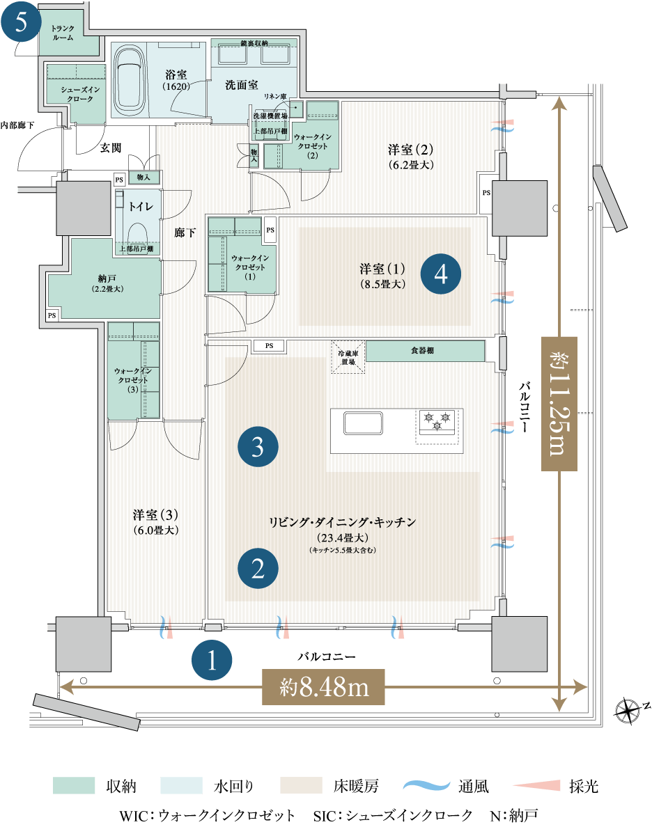 105Attype間取り図