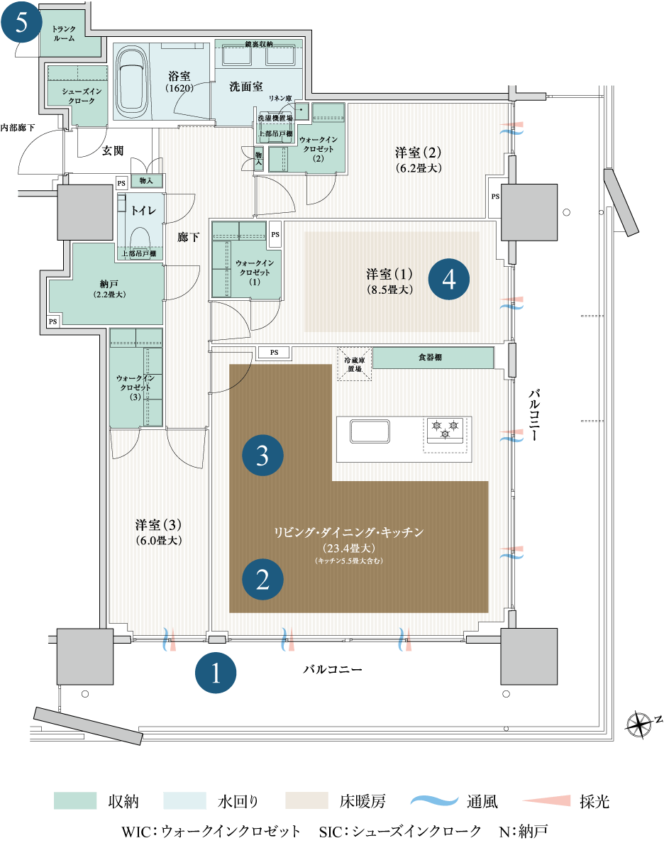 105Attype間取り図