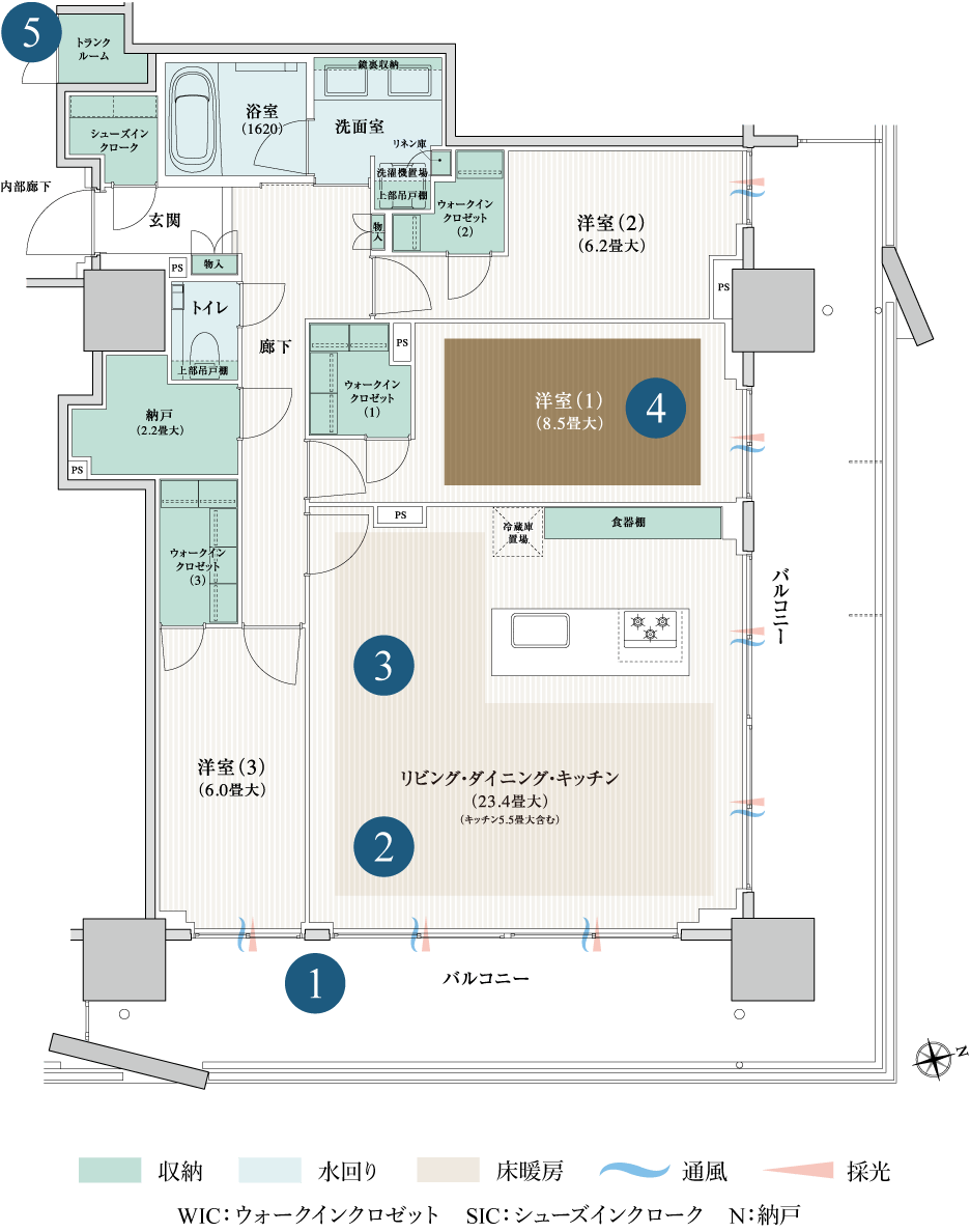 105Attype間取り図