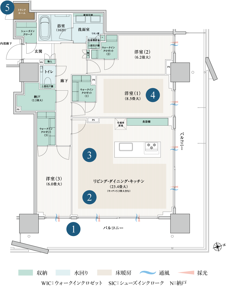 105Attype間取り図