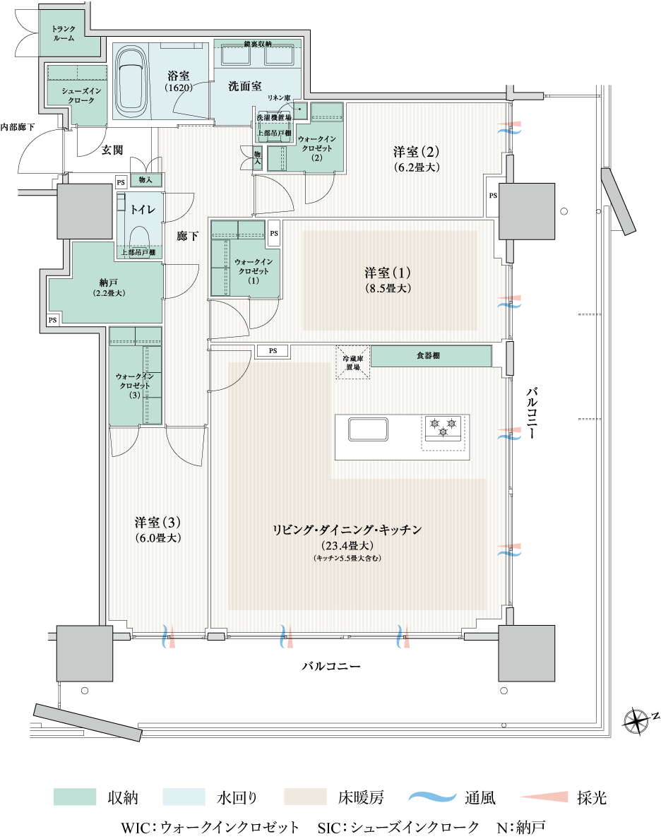 105Attype間取り図
