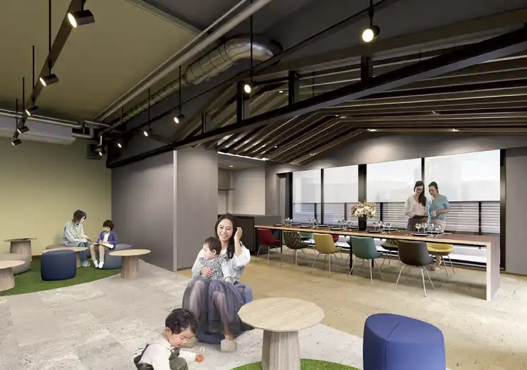 コミュニティハウス（完成予想CG）