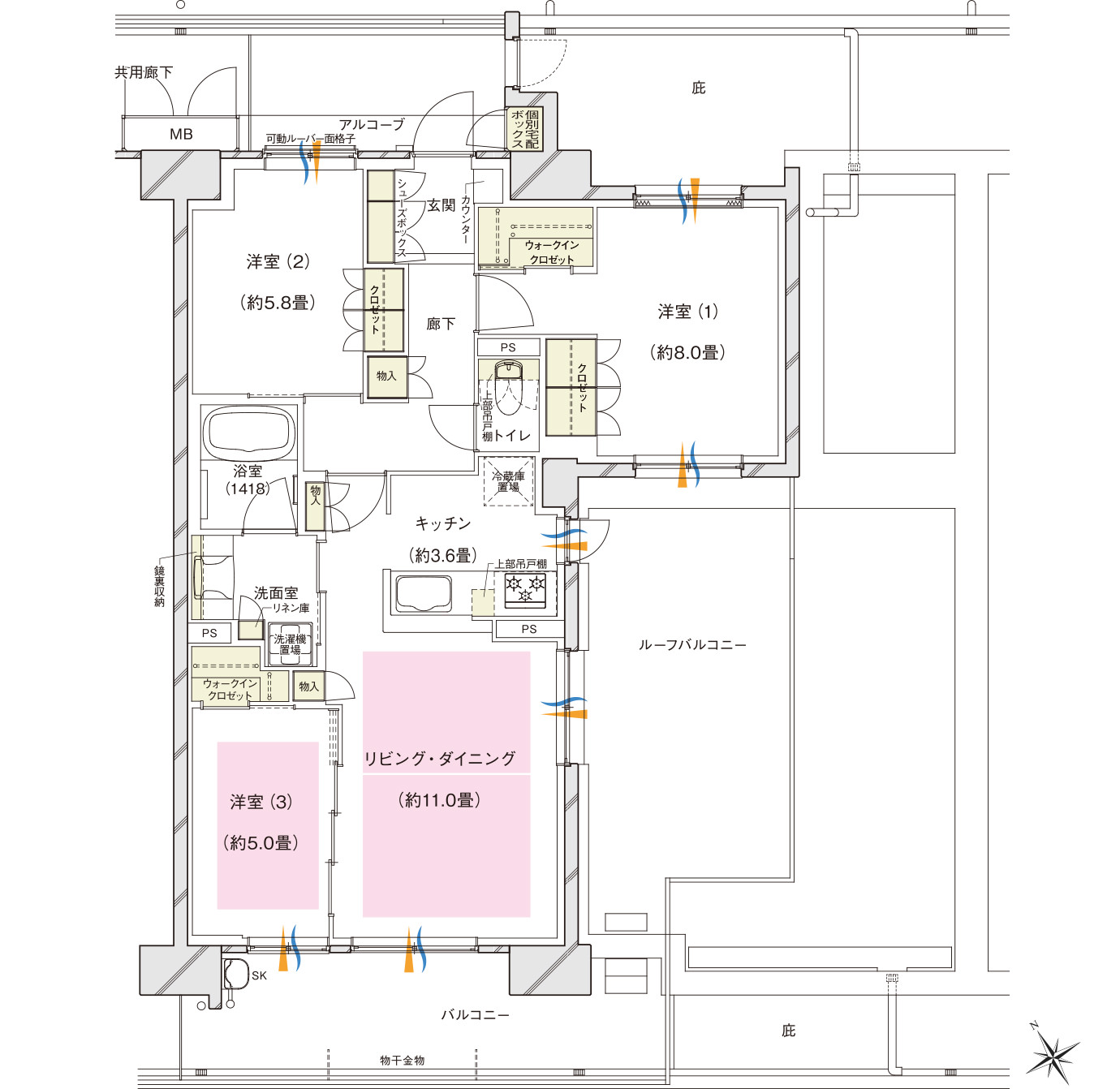 間取り Kタイプ