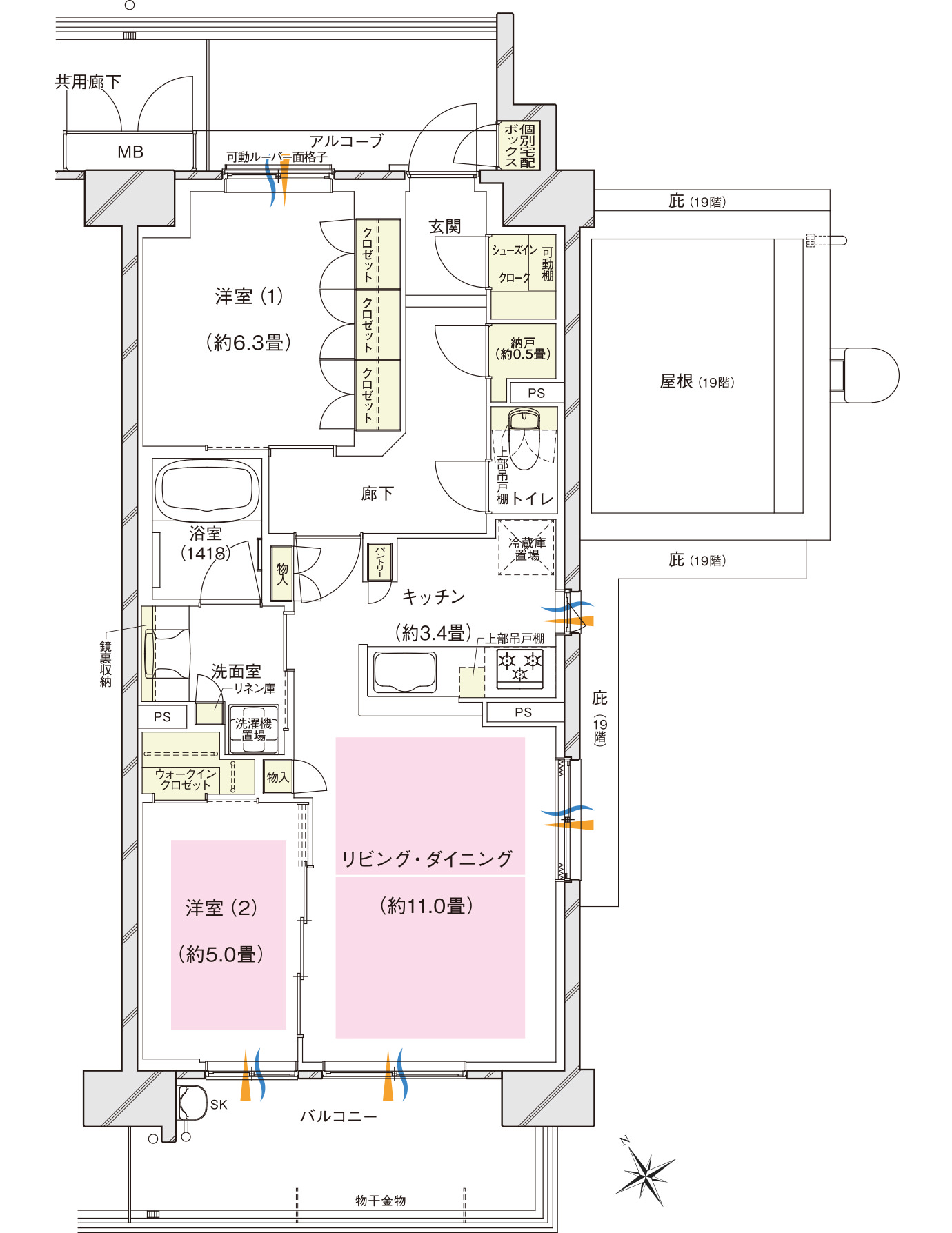 間取り Lタイプ
