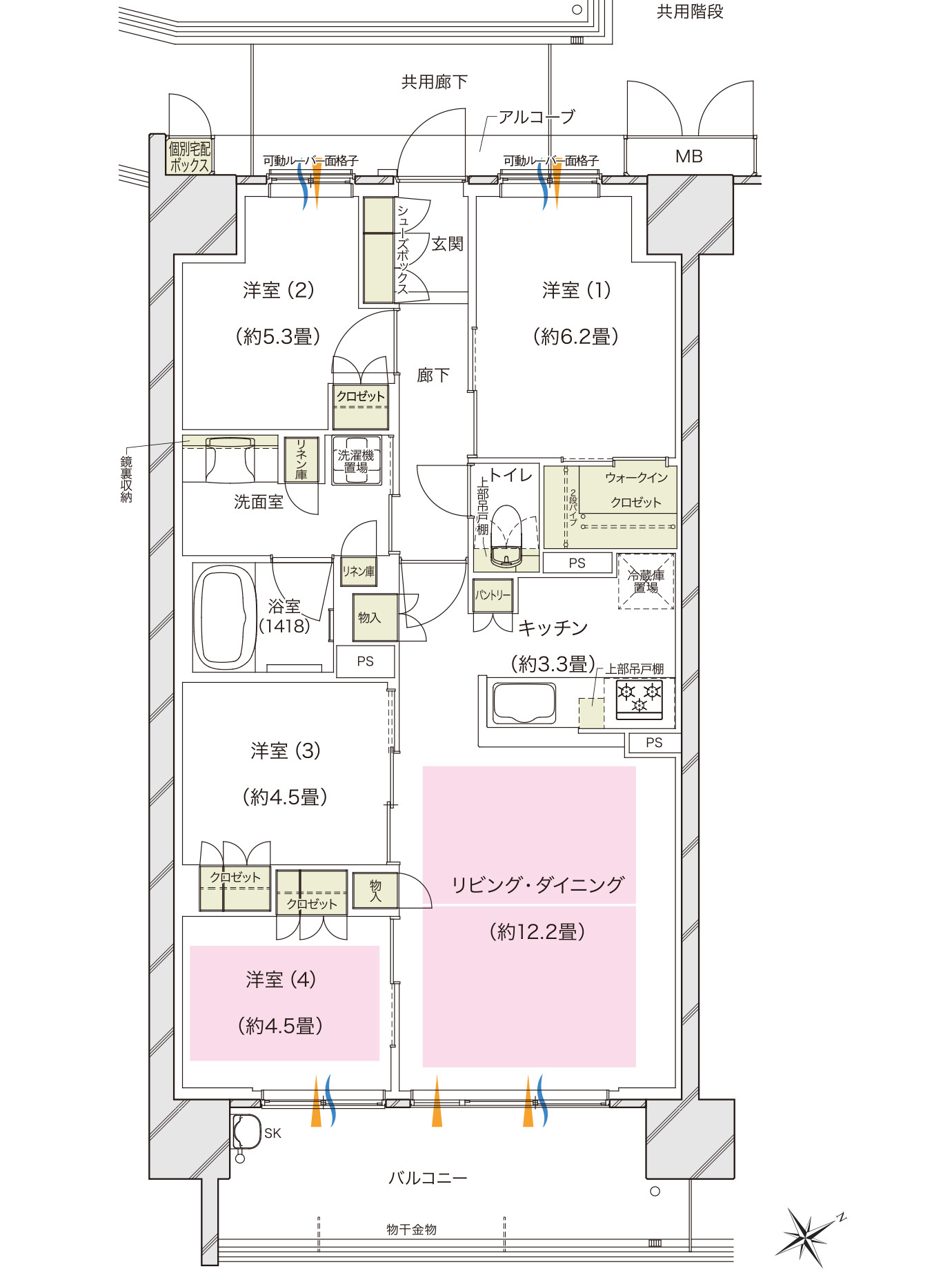 間取り Mタイプ