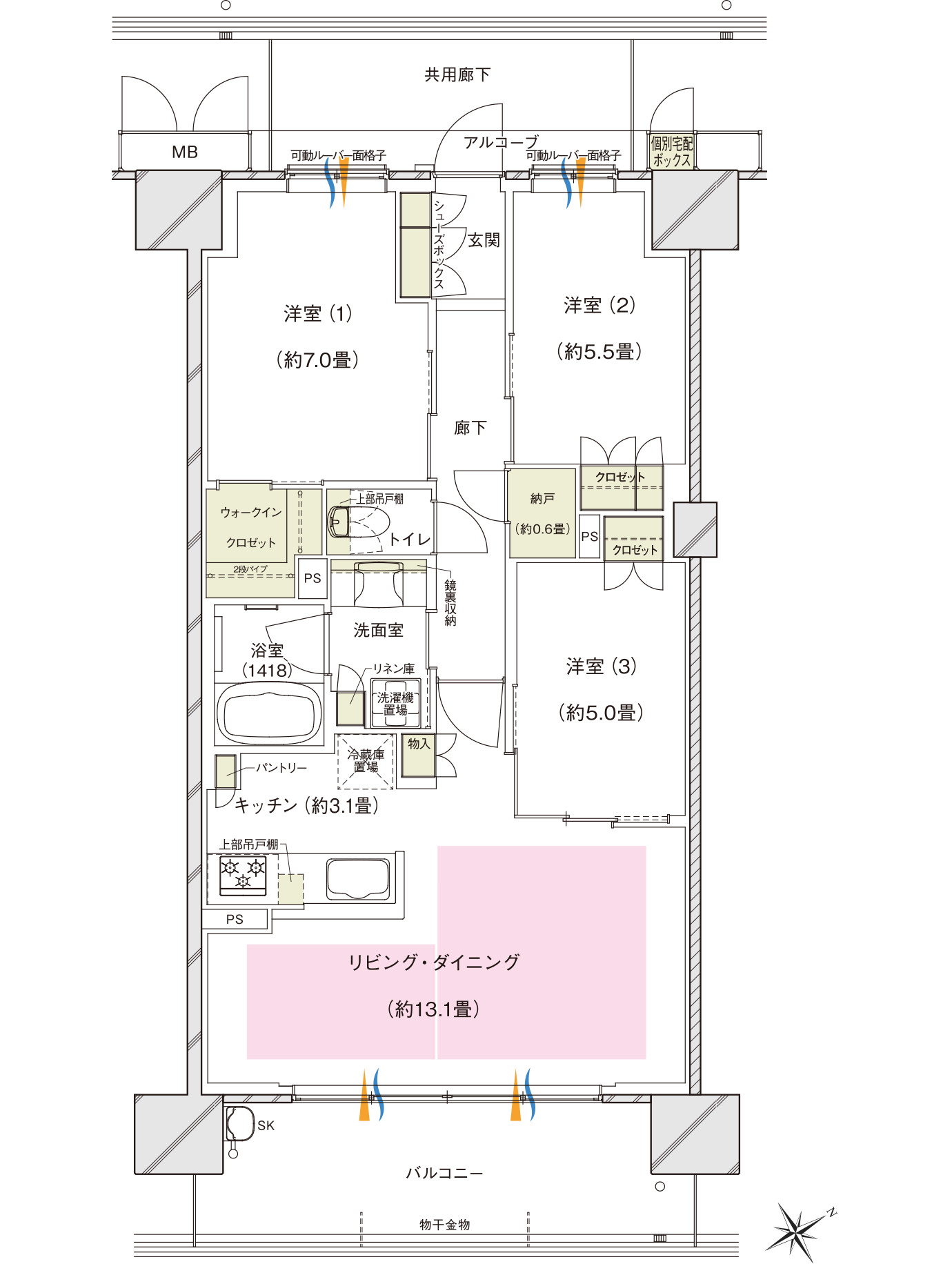 間取り Qタイプ