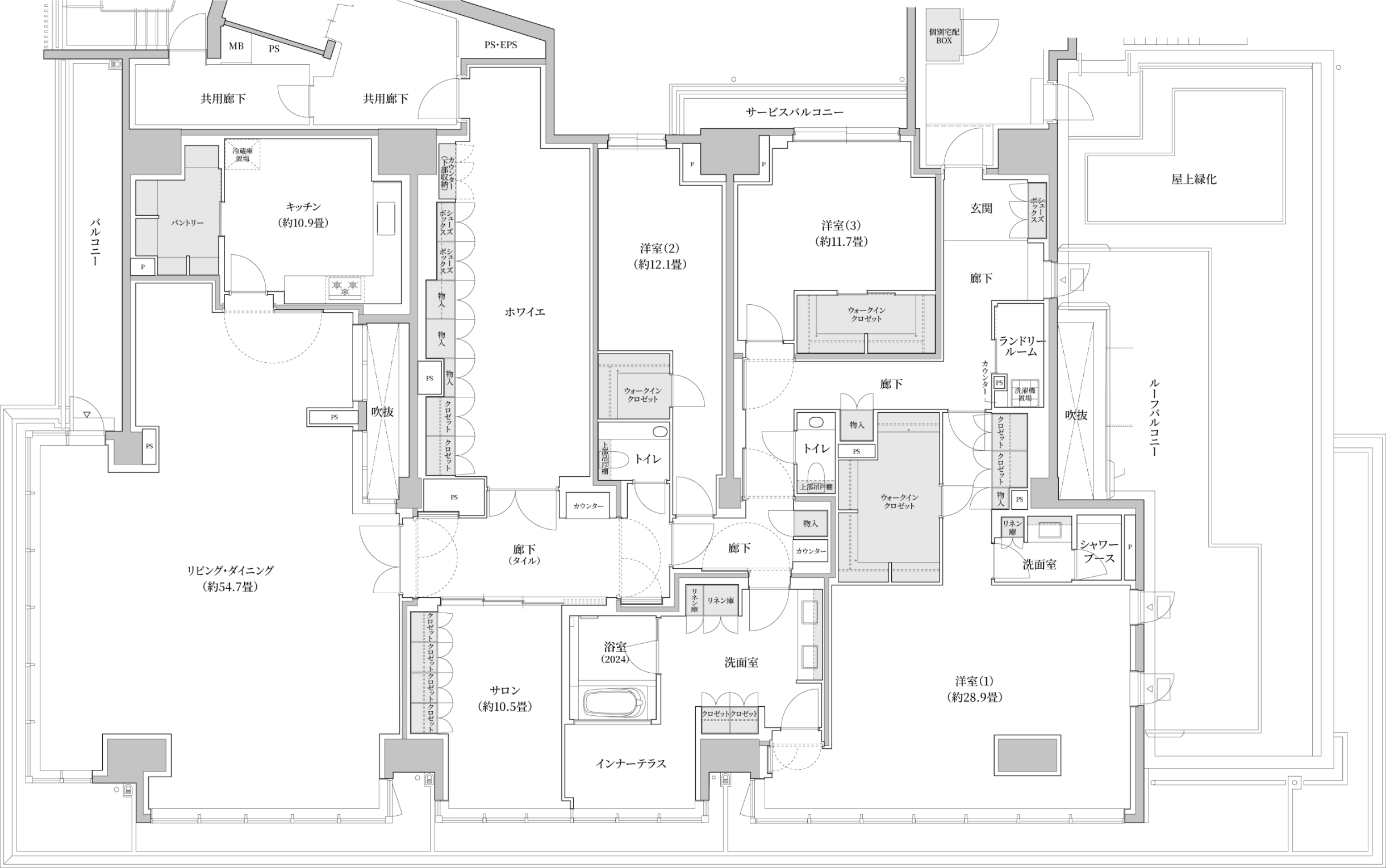 S-Hタイプ 間取り フォーカス