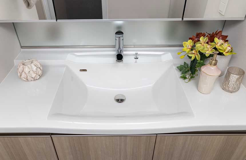 洗面カウンター（センターボウル）