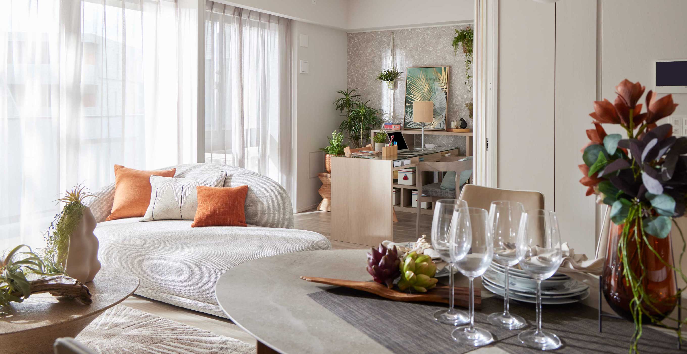 リビング・ダイニング（Bタイプ／2024年9月撮影）