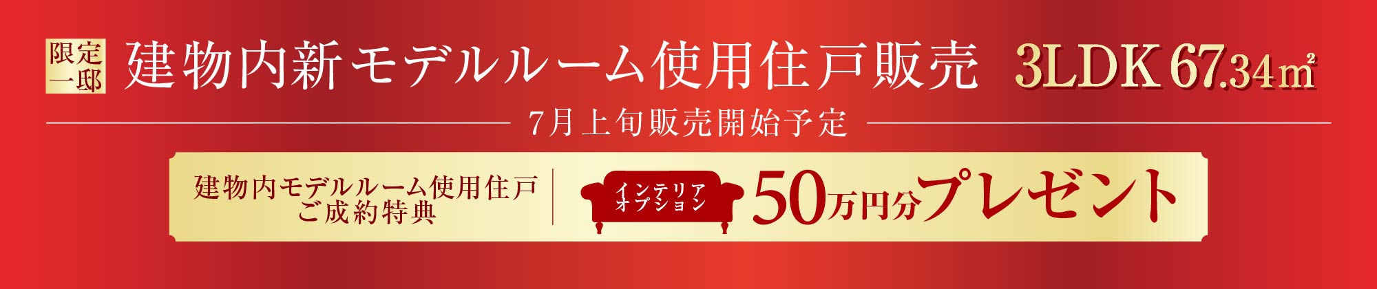 建物内新モデルルーム使用住戸販売