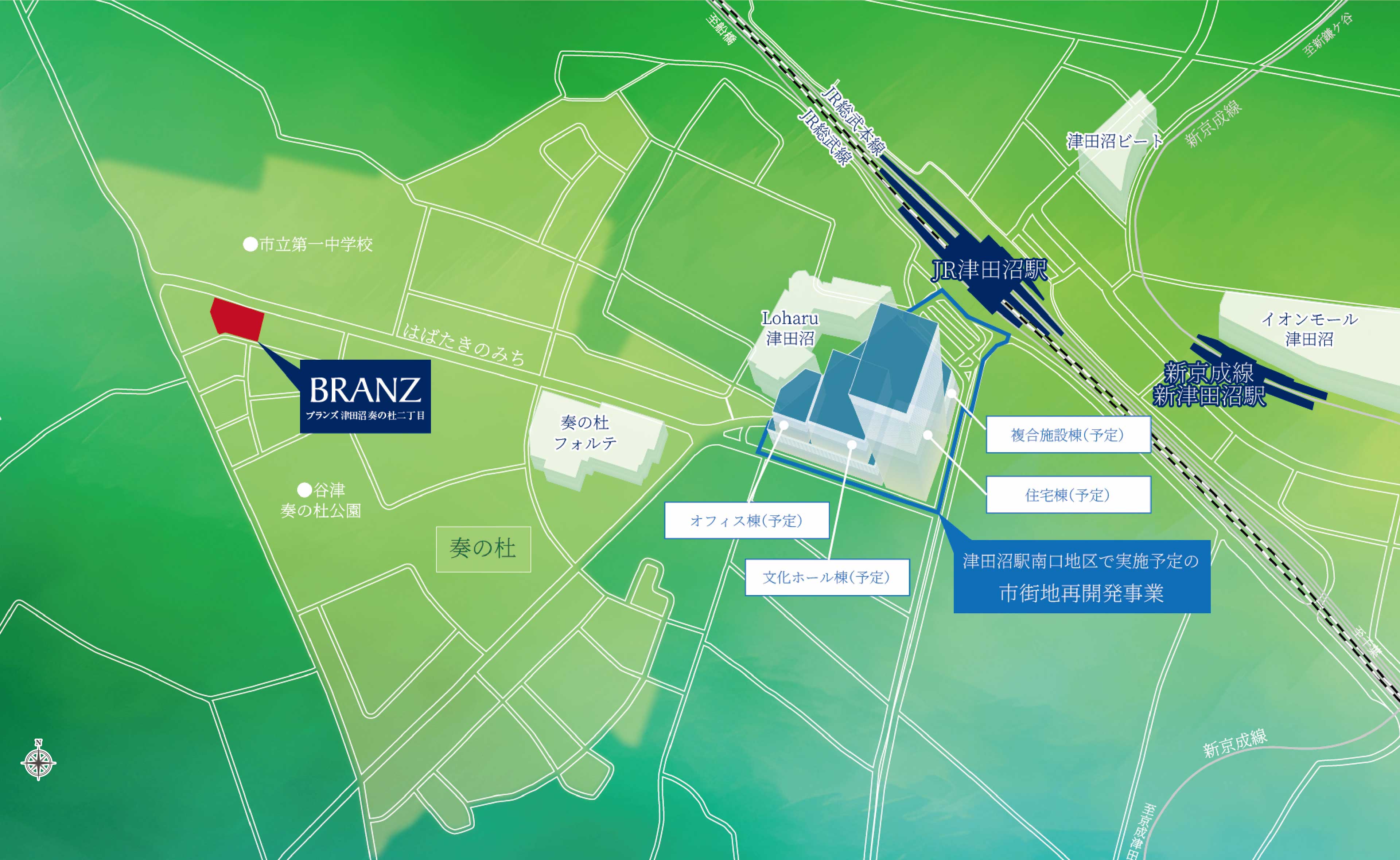 再開発エリア概念図