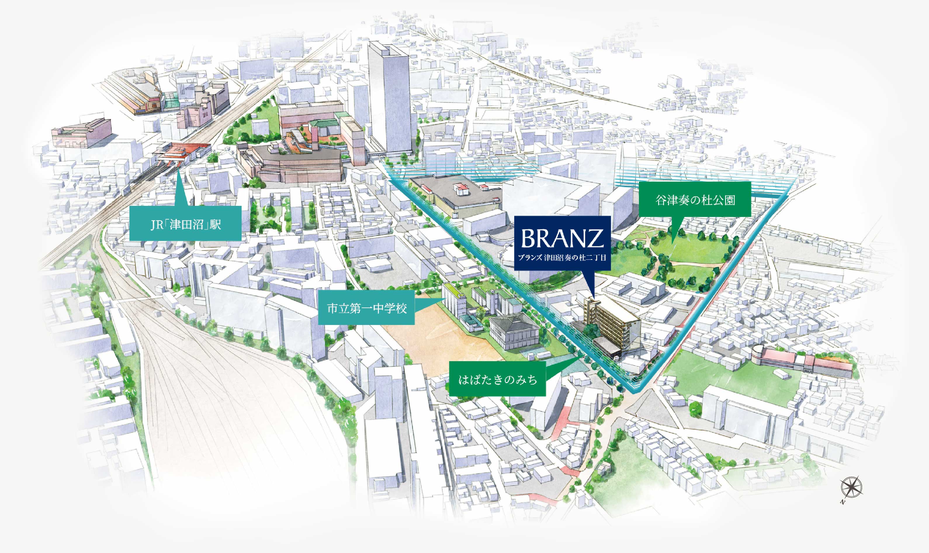 現地周辺イラスト