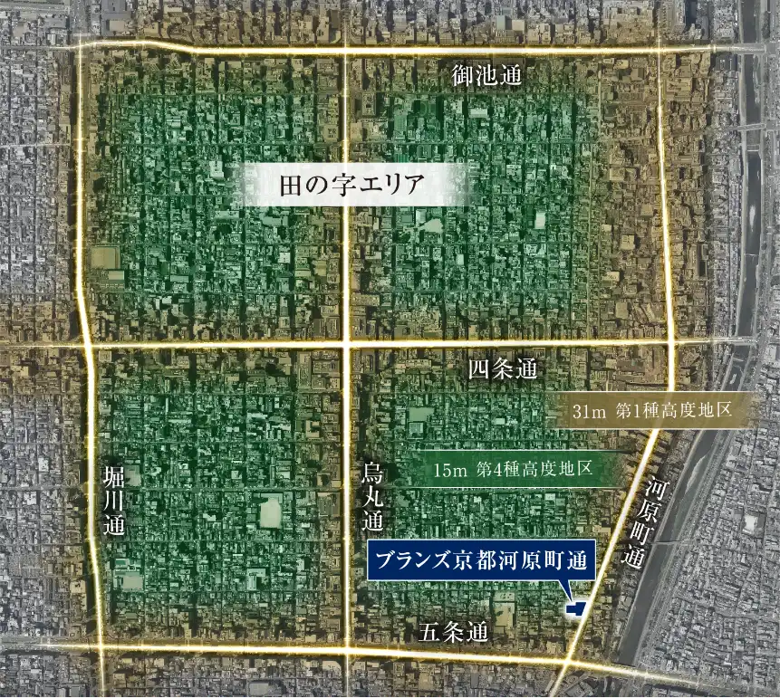 本物件の所在地周辺航空写真