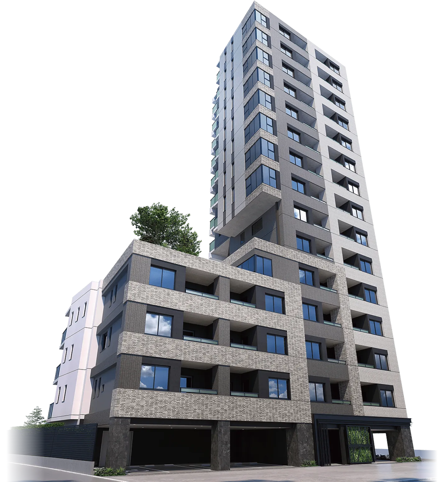 ブランズ武蔵小山の外観完成予想CGです。