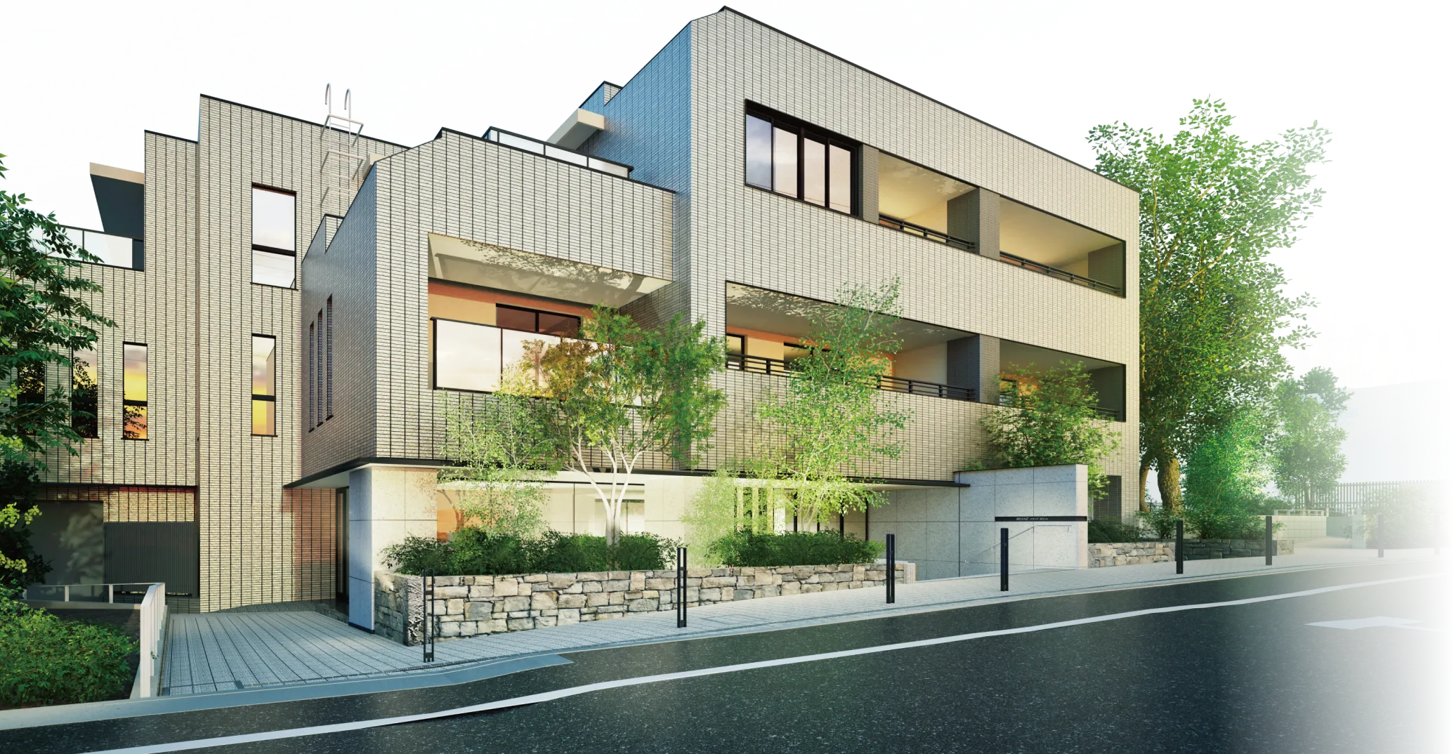 ブランズ西小山の外観完成予想CGです。