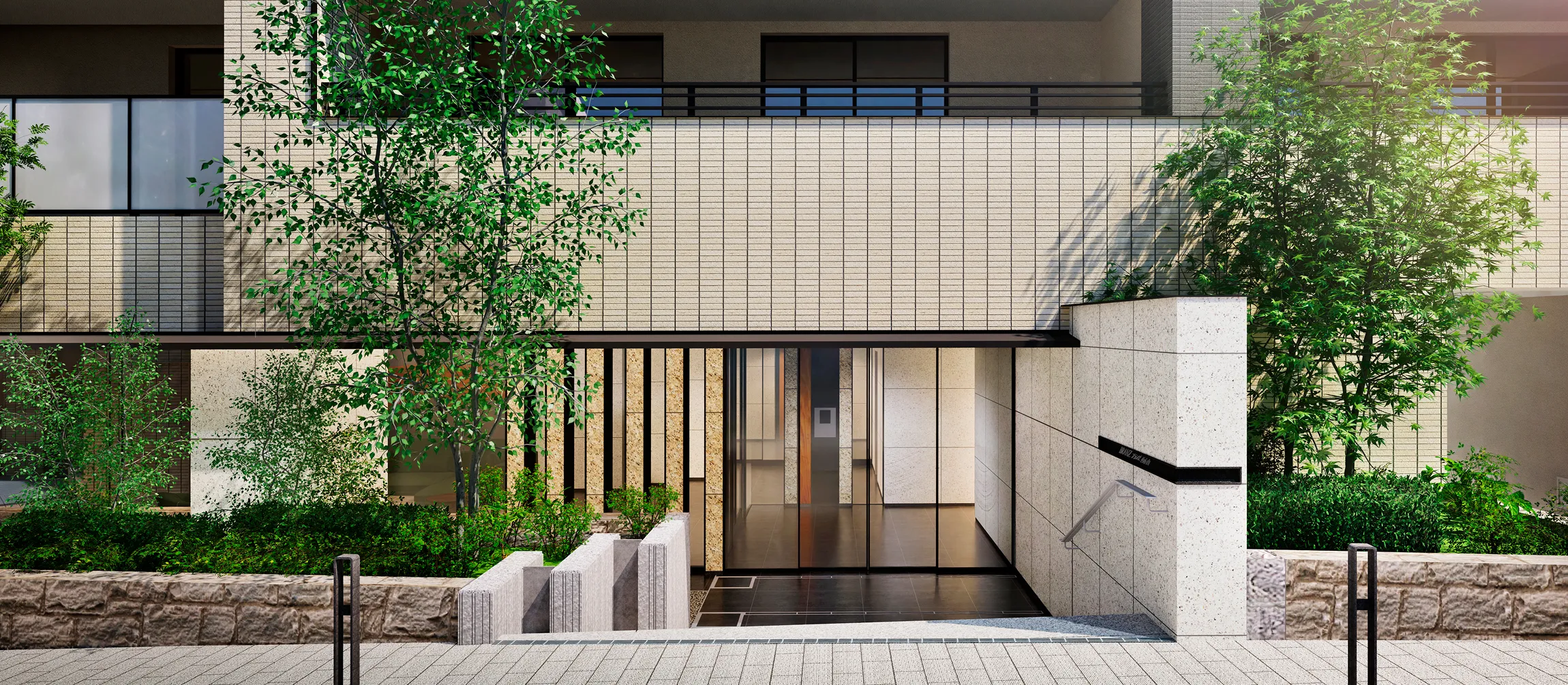 ブランズ西小山のエントランス完成予想CGです。