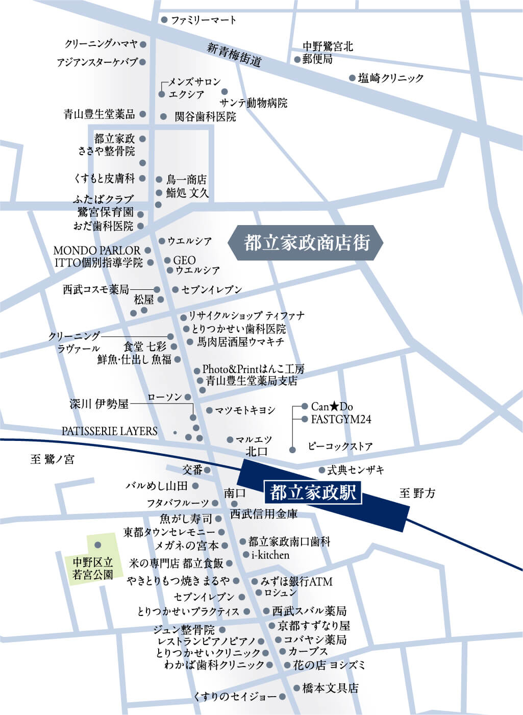 都立家政駅前イメージ図