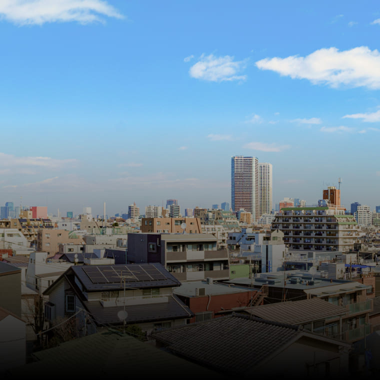 現地3階相当の高さからの眺望