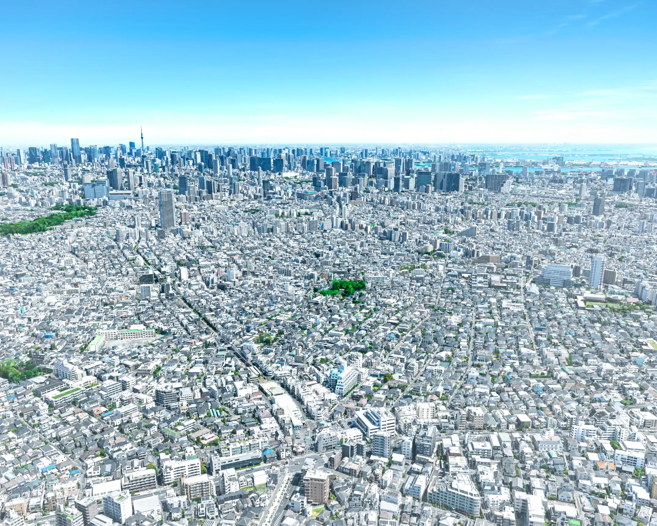 現地周辺の空撮