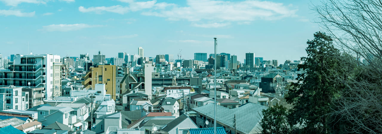 現地3階相当の高さからの眺望
