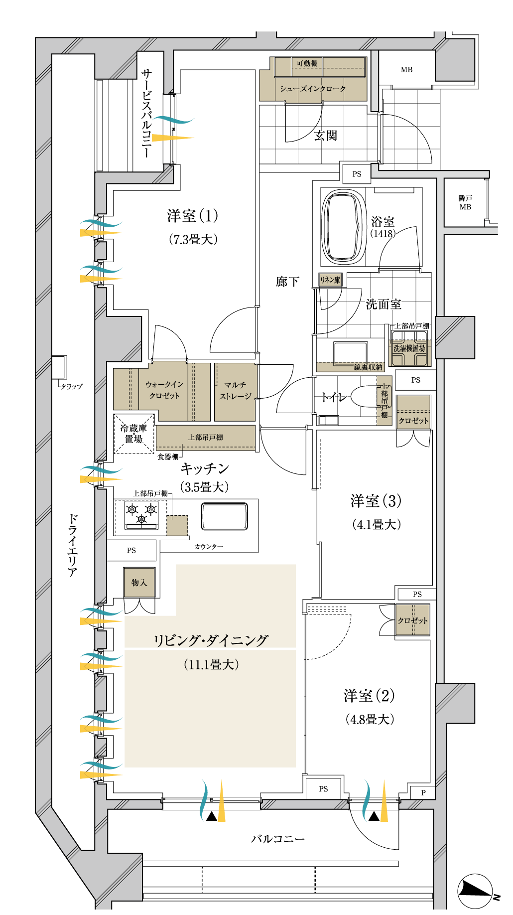 Atype間取り図
