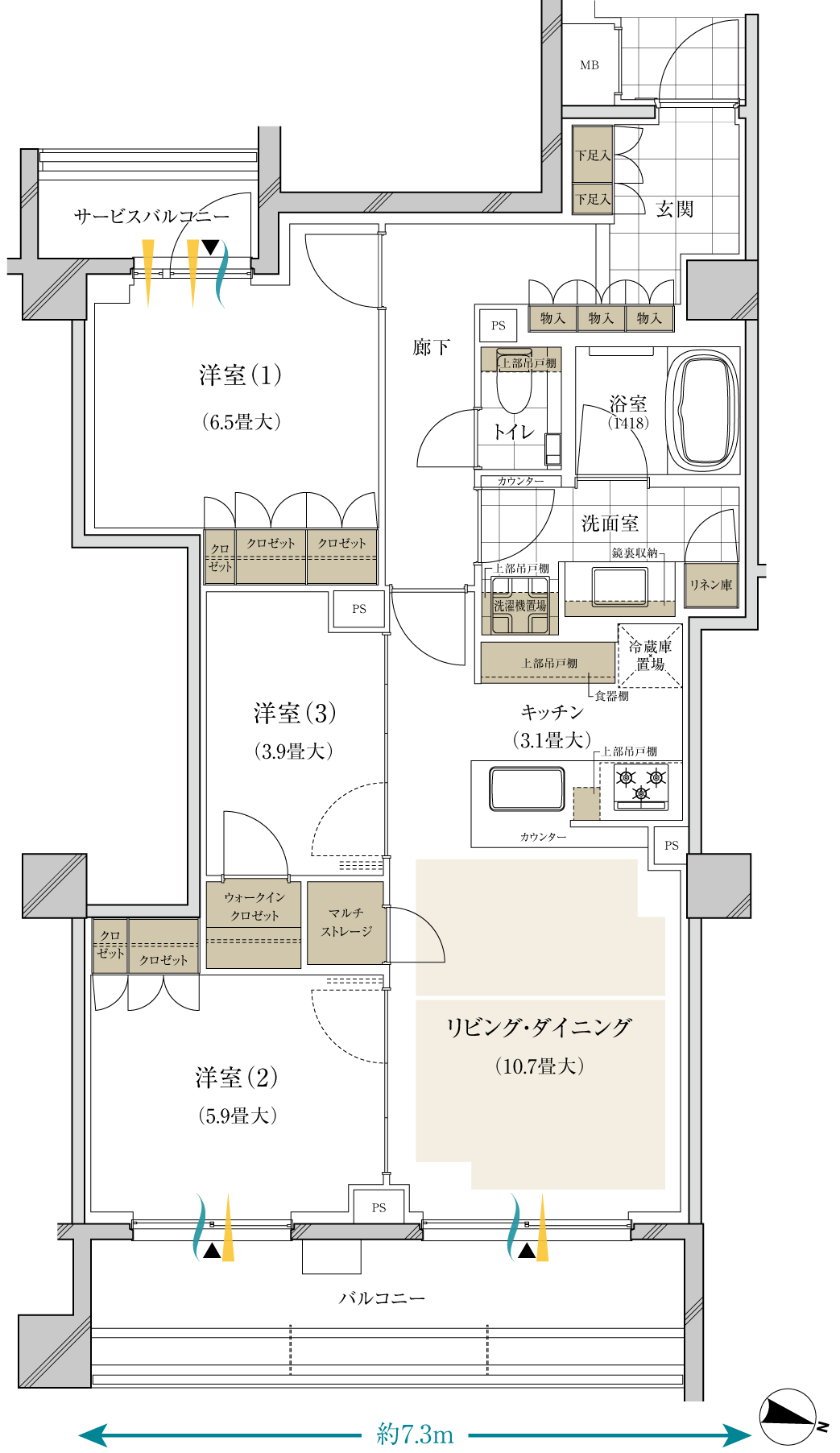 Itype間取り図