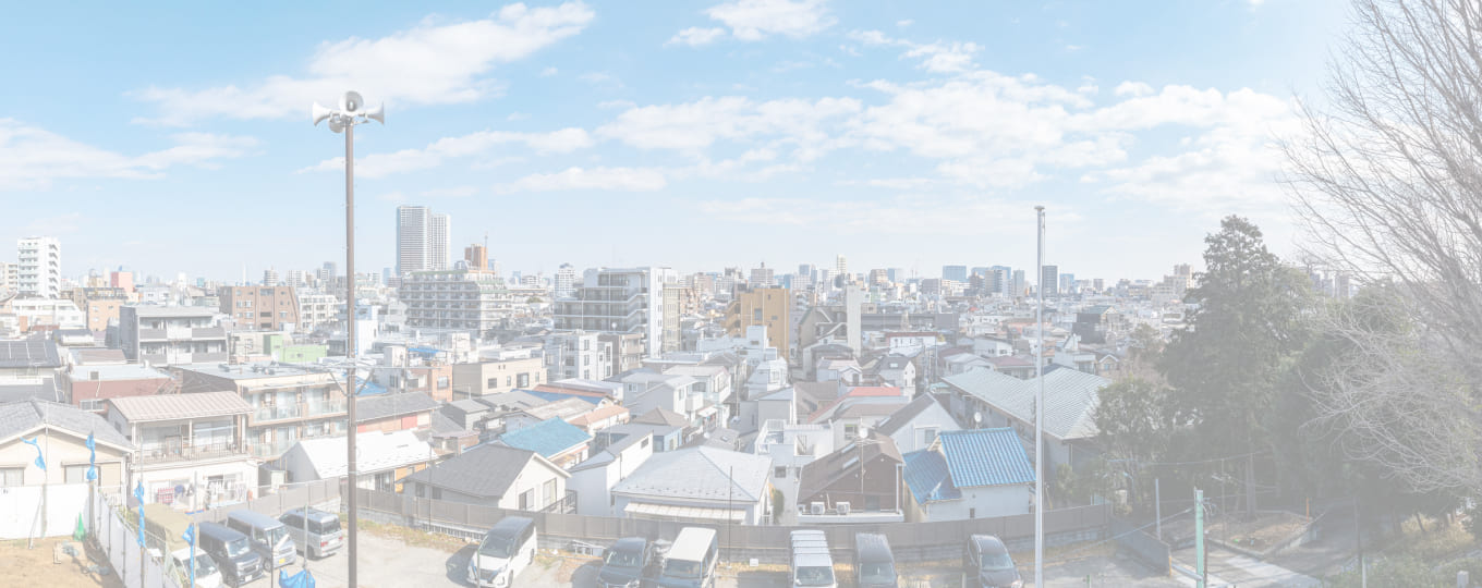 現地3階相当の高さからの眺望