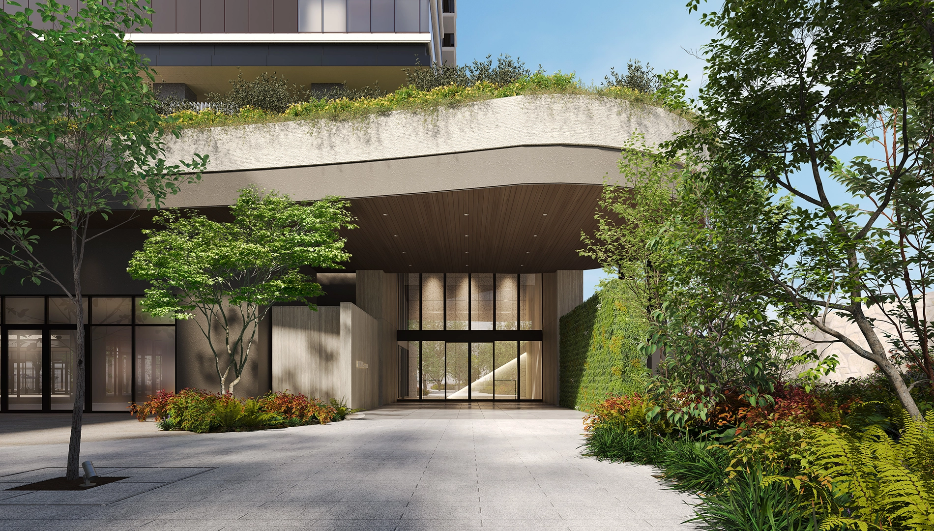エントランスアプローチ完成予想CG
