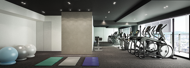 フィットネスルーム完成予想CG