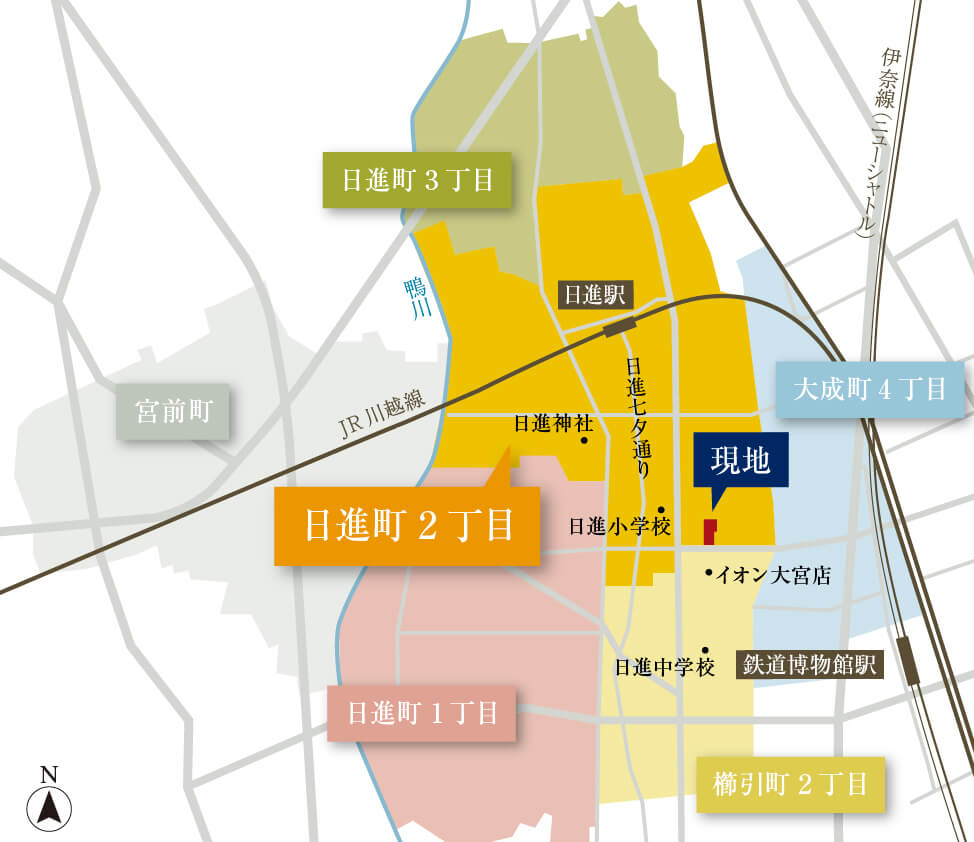 日進地区概念図
