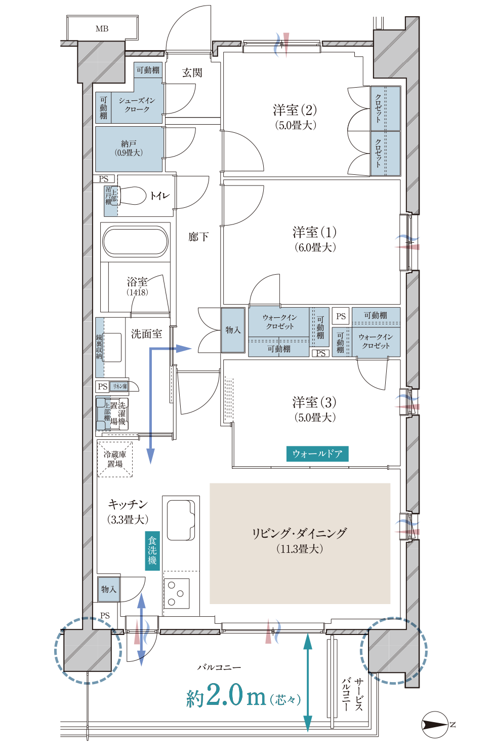 G type 間取り図