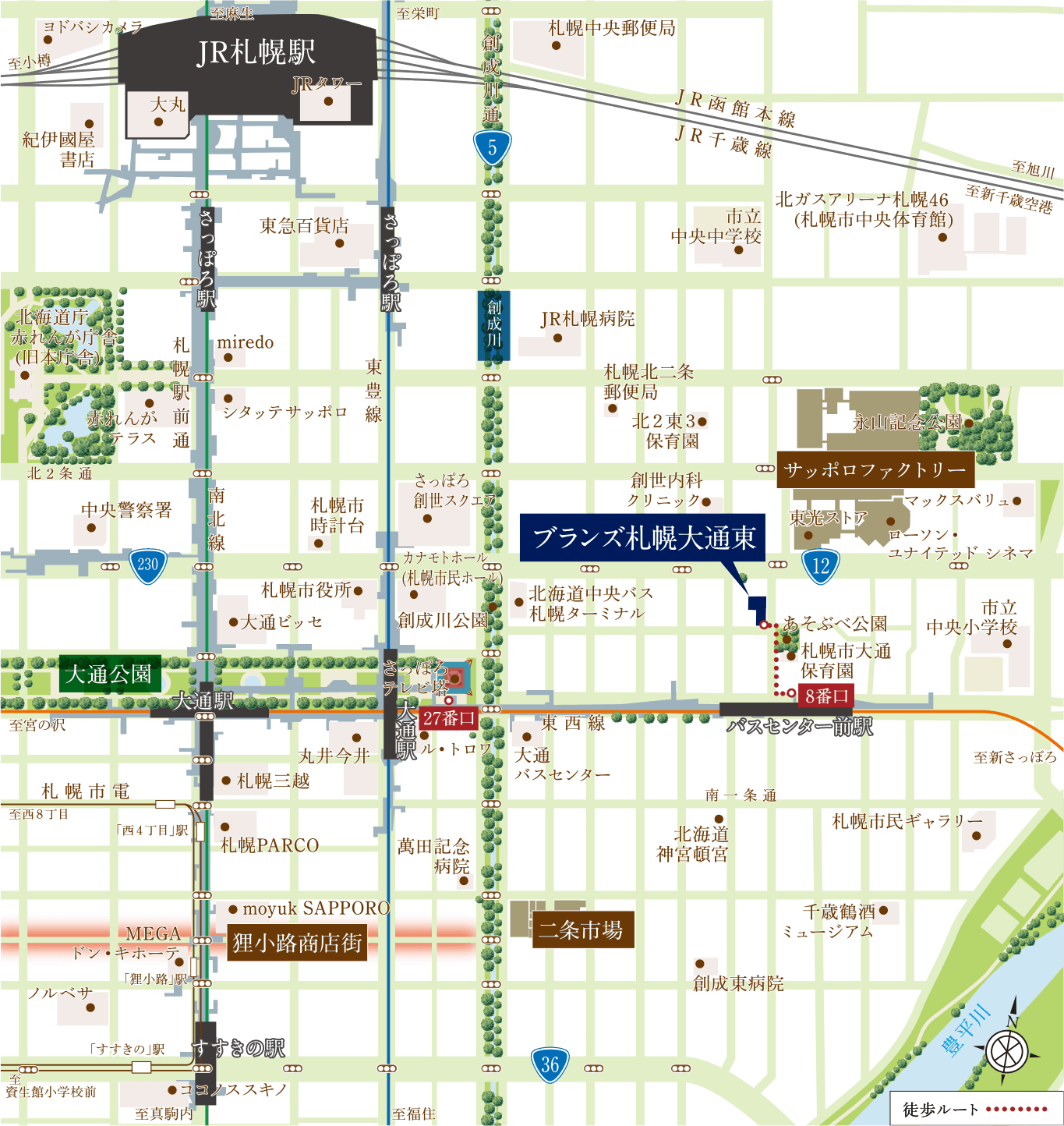 現地案内図