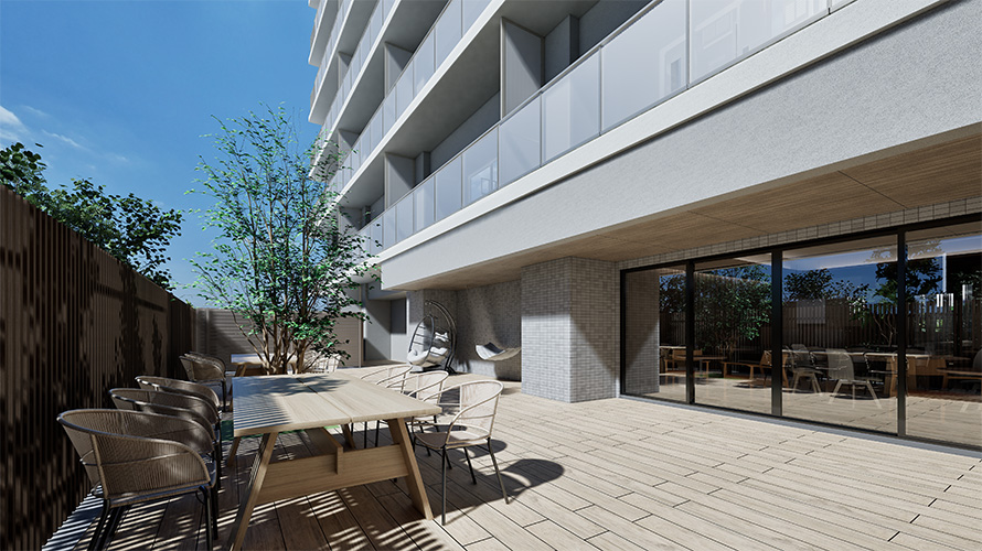 テラス完成予想CG