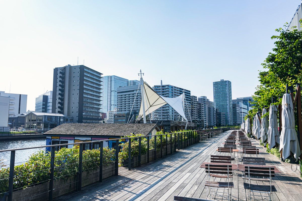 天王洲アイル水辺広場（7min・約550m）